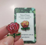 Waratah Flower Enamel Pin Badge