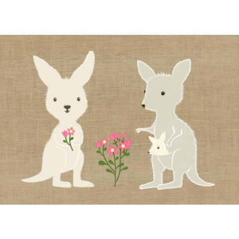Roo Family Super Cute Greeting Card