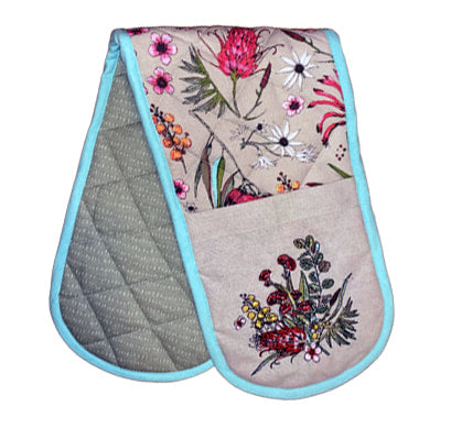 Native Floral – Double Oven Mitt 