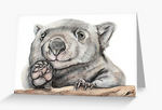 Willow Wombat Greeting Card