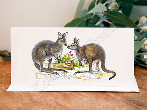 Kangaroo Greeting Card