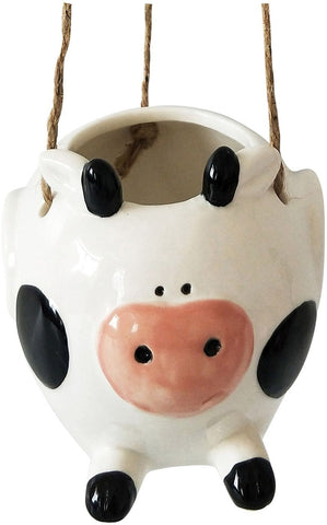 Flying Cow Hanging Planter 