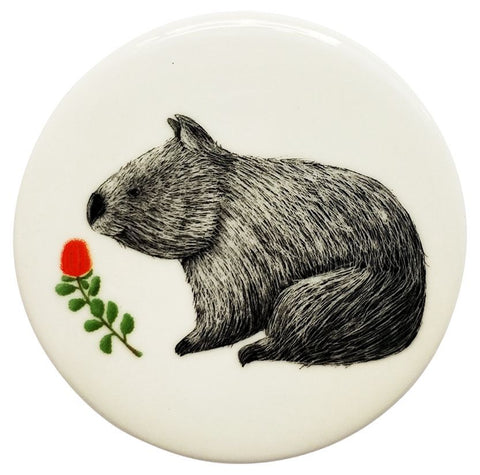 Wombat Ceramic Coaster