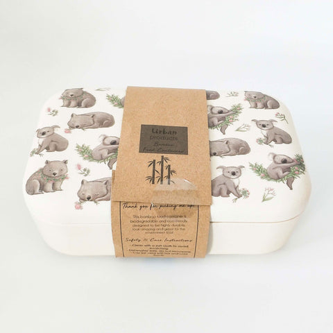 Koala & Wombat Bamboo Lunch Food Container