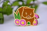 Wombat & Gumnut Blossom Hard Enamel Pin